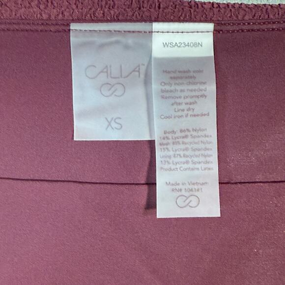 CALIA Women's Wide Banded High Rise Swim Bottoms sand XS - Picture 5 of 5